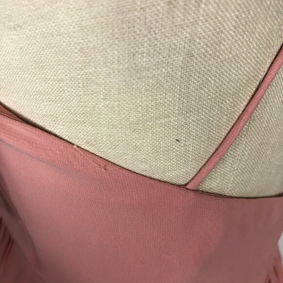 DESSY COLLECTION Desert Rose Spaghetti Strap Maxi Gown Chiffon Size 2 NWT - Picture 6 of 8